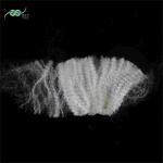 Customized Crimp Recycled Synthetic Staple Fiber Off White For Filling for sale