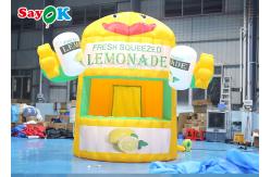 China Stand Outdoor Tent Inflatable Lemonade Booth With Air Blower For Promotion supplier