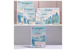 China A4 Horizontal Desktop T Shape Magnetic Acrylic Sign Holder supplier