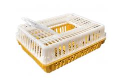 China Live Poultry Carrier Crate Broiler Plastic Cage 7-10 Chicken Capacity supplier