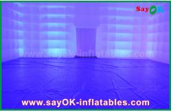 China Tent Inflatable Party/Camping Transparent Inflatable Square Tent With Led Lighting supplier