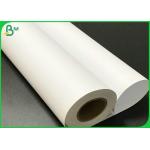 63 Inch * 180 Meters 50gsm 60gsm White Grament Plotting Paper 20kg / Roll For Cutting Room for sale