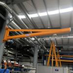 5 Ton Remote Control Wall Mounted Jib Crane 20m/Min Speed Hoisting