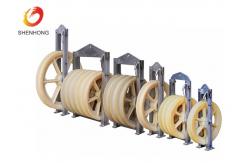 China Bundled Conductor Stringing Block Cable Pulling Pulley 660 Mm Nylon Large Diameter supplier