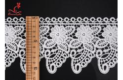 China 2.2cm Cute Water Soluble Flower Lace Trim For Children Garment   supplier