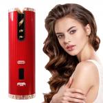 Rechargeable Cordless Automatic Hair Curler Anti Tangle With LCD Display for sale