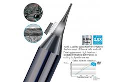 China Square / Ball Nose Micro End Mills 2 Flutes Shank Diameter 4mm supplier