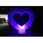2.2 Meter Inflatable Light Balloon Heart Shape For Wedding Decoration for sale