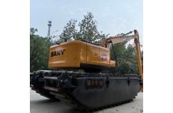 China Floating Amphibious Excavator Pontoon Swamp Buggy Conversion Sany SY135 supplier