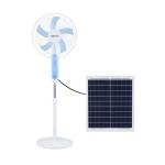 16'' Rechargeable Solar Powered Stand Fan With 25W Power And 20W Polysilicon Panel for sale