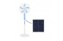 China 16'' Rechargeable Solar Powered Stand Fan With 25W Power And 20W Polysilicon Panel supplier