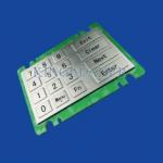 Ruggedized Vandal-Resistant Metal Numeric Keypad With 16 Large Metal Keys For Vending Machine for sale