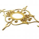 5*9 popular golden aluminum Georgian decorative bars flower for windows for sale