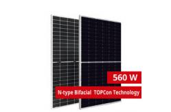 China 182mm TOPCon Solar Panel Warehouse 550w 560w Topcon PV Cell supplier