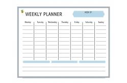 China Dry Erase Horizontal Thick Weekly Planner Fridge Magnet Notepad supplier