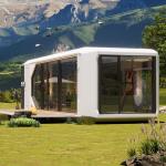 Wind Resistance Grade 10 Outdoor Modern Popular Prefab House Expandable Tiny House Mobile Studio Office Pod Apple Cabin for sale