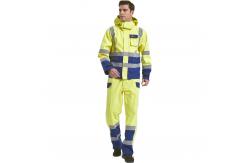 China Hivis Yellow Rich Modacrylic Fire Proof Rain Wear Electric Preventing Jacket supplier