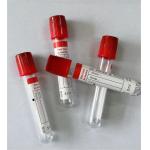 Sterile Plain Blood Collection Test Tubes Plastic Glass Vacuum Red Cap 10ml for sale