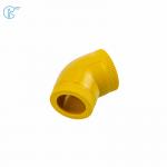 Green Plastic PPR 90 Degree Elbow Smooth Surface With Injection Molded Tech