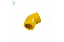 China Green Plastic PPR 90 Degree Elbow Smooth Surface With Injection Molded Tech supplier