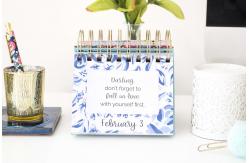 China Monthly Desk Advent Calendars Printing Corrugated Floral Wall Calendar supplier