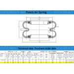 Mechanical Power Press Rubber Air Spring S-160-2R With Steel Girdle Ring