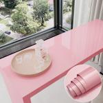 Pink Glossy Self Adhesive Wallpaper Blue Glossy Marble Contact Paper for sale