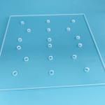 Standard Dimension Quartz Glass Sheet Ultra High Flatness For 9 Inch Wafer
