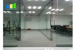 China Folding Glass Partition Accessories Frameless Aluminium Glass Partition For Bathroom supplier