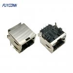 1 Port 1x8P 8Pin Right Angle PCB Female RJ45 Modular Connector