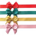 China Christmas Pre-made Gift Bakery Chocolate Box Decorative Craft Satin Gift Ribbon Bow manufacturer
