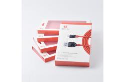 China Cardboard Packing Box with Clear Window Car Charger USB Data Cable Support supplier