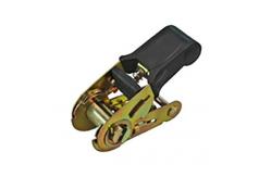 China 25mm ratchet buckle with rubber handle, ratchet buckle for cargo safety supplier