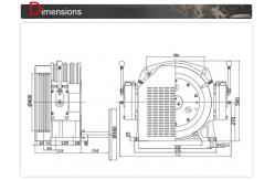 China Elevator Traction Motor , Gearless Elevator Machine Low Operation Noise supplier