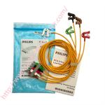Philipph M1621A ECG EKG Safety Cable 5-Lead Sets Grabbers 989803104501 110V—240v AC Input Voltage Rate DHL Delivery Method for sale