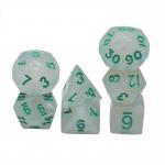 Smooth Crystal Resin RPG Dice Handcraft Resin Polyhedral Dice for sale