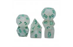 China Smooth Crystal Resin RPG Dice Handcraft Resin Polyhedral Dice supplier