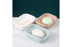 China Hollowed Washroom Plastic Soap Holder Diversion Household Laundry Soap Rack supplier