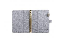 China 106*38cm Felt Fabric Crafts A5 Binder Journal Refillable Notebook supplier
