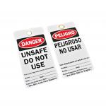 Customized PVC Plastic Label Safety Lockout Tagout Danger  Tags Both Size Language Options Door Padlock for sale