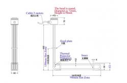 China ISO9001 L Shaped Over The Side Heating Element 5KW supplier