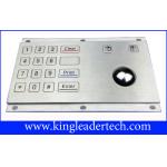 Optical Trackball Industrial Numeric Keypad USB Stainless Steel With 16 Keys