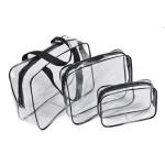 ODM PVC Cosmetic Bag Organizer Clear Toiletry Bag Set For Lady for sale