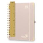 Large 10.38inch X 8.5inch Weekly Academic Planner Light Pink Hardcover for sale