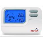 LED Blue Backlight Programmable Thermostat With Manual Override Mode for sale