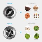 Electric Blade Spice Grinder Machine Garlic Chopper Ginger Chilli Powder Grinding Machine