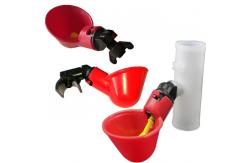China Plastic Drinking Nipples 80mm Chicken Waterer Cups supplier