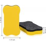 Blackboard Magnetic Dry Eraser Yellow Bone Shape 2.76 *1.57 Inch