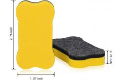 China Blackboard Magnetic Dry Eraser Yellow Bone Shape 2.76 *1.57 Inch supplier