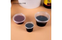 China 4oz Clear Disposable Plastic Sauce Cup Bowl Container With Lids supplier